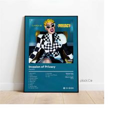 cardi b - invasion of privacy - custom album print - hip hop wall art - personalized album cover - cardi b print - custo