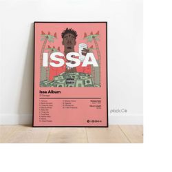 21 savage - issa album - custom album print - hip hop wall art - custom album cover - 21 savage poster - custom music pr