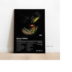 tory lanez - sorry 4 what - custom album poster - hip hop wall art - personalized album cover - tory lanez print - custo