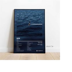 sza - sos - custom album print - hip hop wall art - custom album cover - sza poster - custom album poster - sza print -