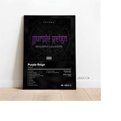 future - purple reign - hip hop album poster - custom album cover - future album - custom album poster - future rapper p