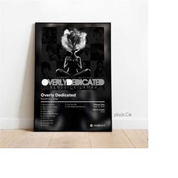 kendrick lamar - overly dedicated - hip hop album print - custom album cover - kendrick lamar poster - custom music - cu