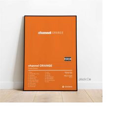 frank ocean - channel orange - custom album poster - hip hop wall art - custom album cover - frank ocean poster - custom