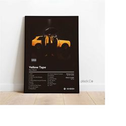 key glock - yellow tape - custom album poster - hip hop print - key glock poster - custom album cover - key glock album