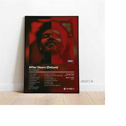 the weeknd - after hours deluxe - custom album print - hip hop wall art - custom album cover - the weeknd poster - custo