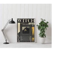 the witch poster - guy ritchie - minimalist movie poster - vintage retro art print - custom poster - wall art print - ho