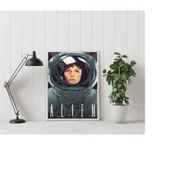 alien poster - alien - ridley scott - minimalist movie poster - vintage retro art print - custom poster - wall art print