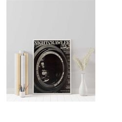 nightcrawler poster - dan gilroy - minimalist movie poster - vintage retro art print - custom poster - wall art print -