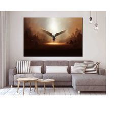 archangel canvas print - archangel michael wall art - archangel wall decor - archangel canvas art - archangel extra larg