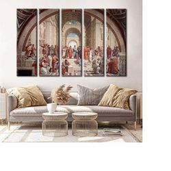 the school of athens canvas print - the school of athens wall art - the school of athens wall decor - the school of athe