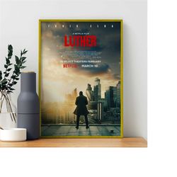 luther the fallen sun movie poster, wall art film print, art poster for gift, home decor poster, (no frame)