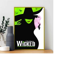 wicked broadway vintage poster, advertising poster, movie poster print(no frame)