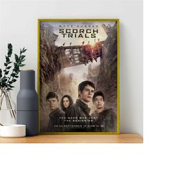 maze runner the scorch trials, unframed canvas poster, artworks canvas poster wall art prints home modern decor