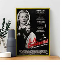 l.a. confidential (1997) classic vintage movie poster - film fan collectibles - home decor - wall art - poster gifts