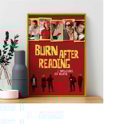 art fashion decor burn after reading movie canvas fabric wall poster unframe for lover/birthday/friendship's gifts/home