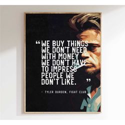 fight club poster movie poster man cave movie