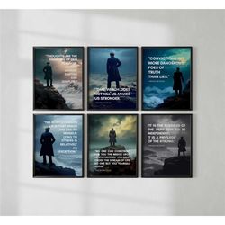 6 piece friedrich nietzsche quote posters | iconic