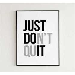 inspirational quote poster | just do it |