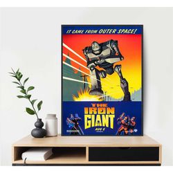 the iron giant 1999 movie poster unframed art