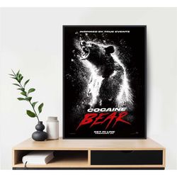 cocaine bear movie original promo poster art room