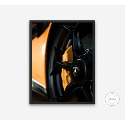 super car steering wheel poster instant download, luxury