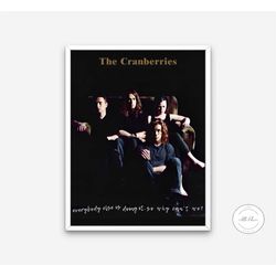 the cranberries poster instant download, vintage poster, alternative