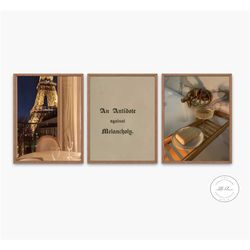 luxury fashion printable posters set of 3, printable