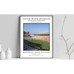 davis wade stadium canvas poster | davis wade