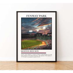 fenway park poster wall art | stadium canvas