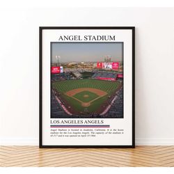 angel stadium poster wall art | stadium canvas