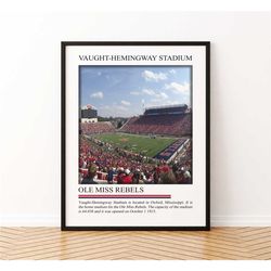 vaught-hemingway stadium wall art | stadium canvas |