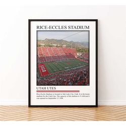 rice-eccles stadium print | rice-eccles stadium poster |