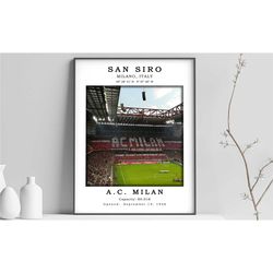 san siro stadium canvas poster | san siro