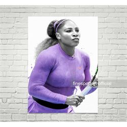 tennis poster, canvas (v2), tennis print, sports wall