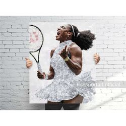 sport poster, canvas wrap, tennis framed print, sports