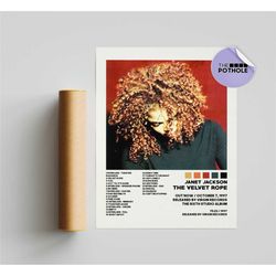 janet jackson posters / velvet rope poster, janet