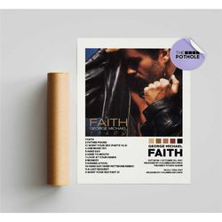 george michael posters / faith poster / album