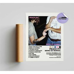 peach pit posters, being so normal poster, being