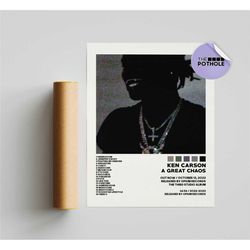 ken carson posters, great chaos poster, ken carson,