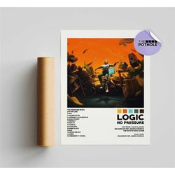 logic posters / no pressure poster, tracklist poster,