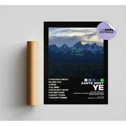 kanye west poster / ye poster / album