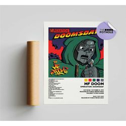 mf doom posters / doomsday poster, tracklist album