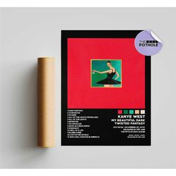 kanye west poster / my beautiful dark twisted