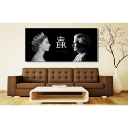 queen elizabeth ii canvas wall art,queen elizabeth ii