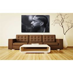 nipsey hussle american rapper poster,nipsey hussle rapper canvas