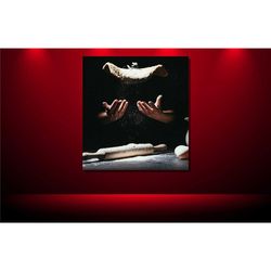 pizza wall art, pizza canvas print, pizzeria wall