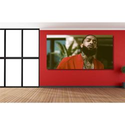 nipsey hussle american rapper poster,nipsey hussle rapper canvas