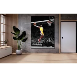 lebron james dunk canvas wall art,lebron james poster,lebron