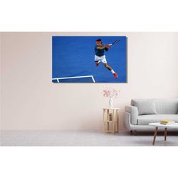tennis fan gift, roger federer poster canvas ,roger
