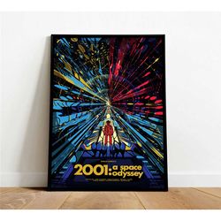 2001: a space odyssey poster, canvas wall art,